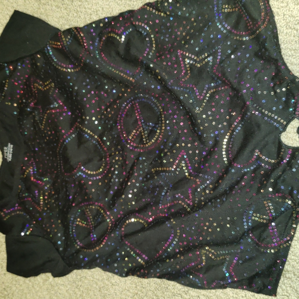 Girls Rainbow Sequin Top 14/16